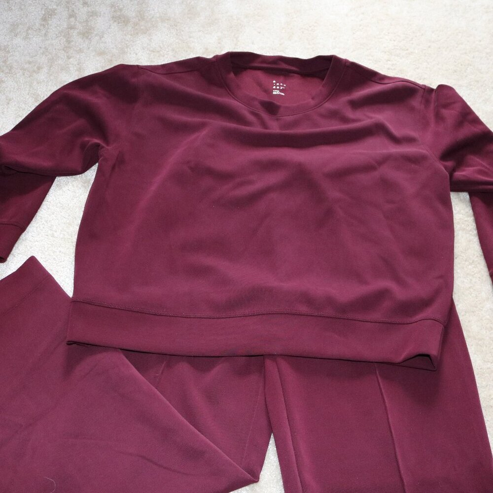 a new day Women's Burgundy Pajama Set